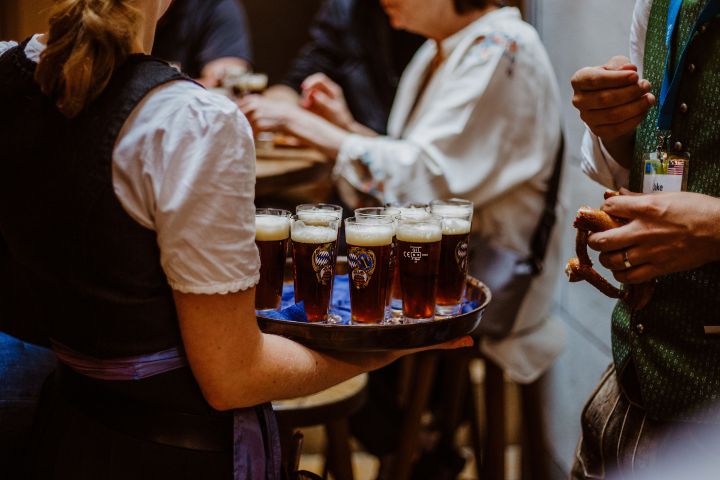a person sitting on a table
