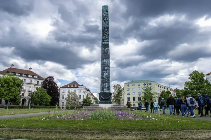 a group of people on a field